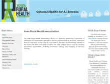 Tablet Screenshot of iaruralhealth.org